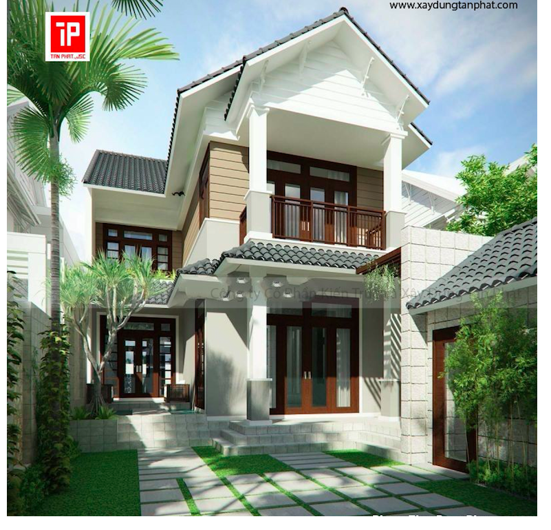 mẫu nhà mái thái đẹp