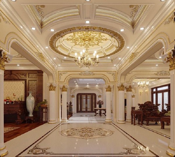 Mẫu Trần Thạch Cao Tân Cổ điển đẹp, Sang Trọng, Cao Cấp